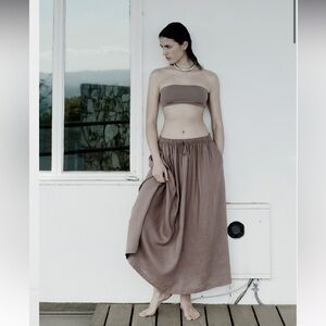 NWT aritzia socialite linen skirt
